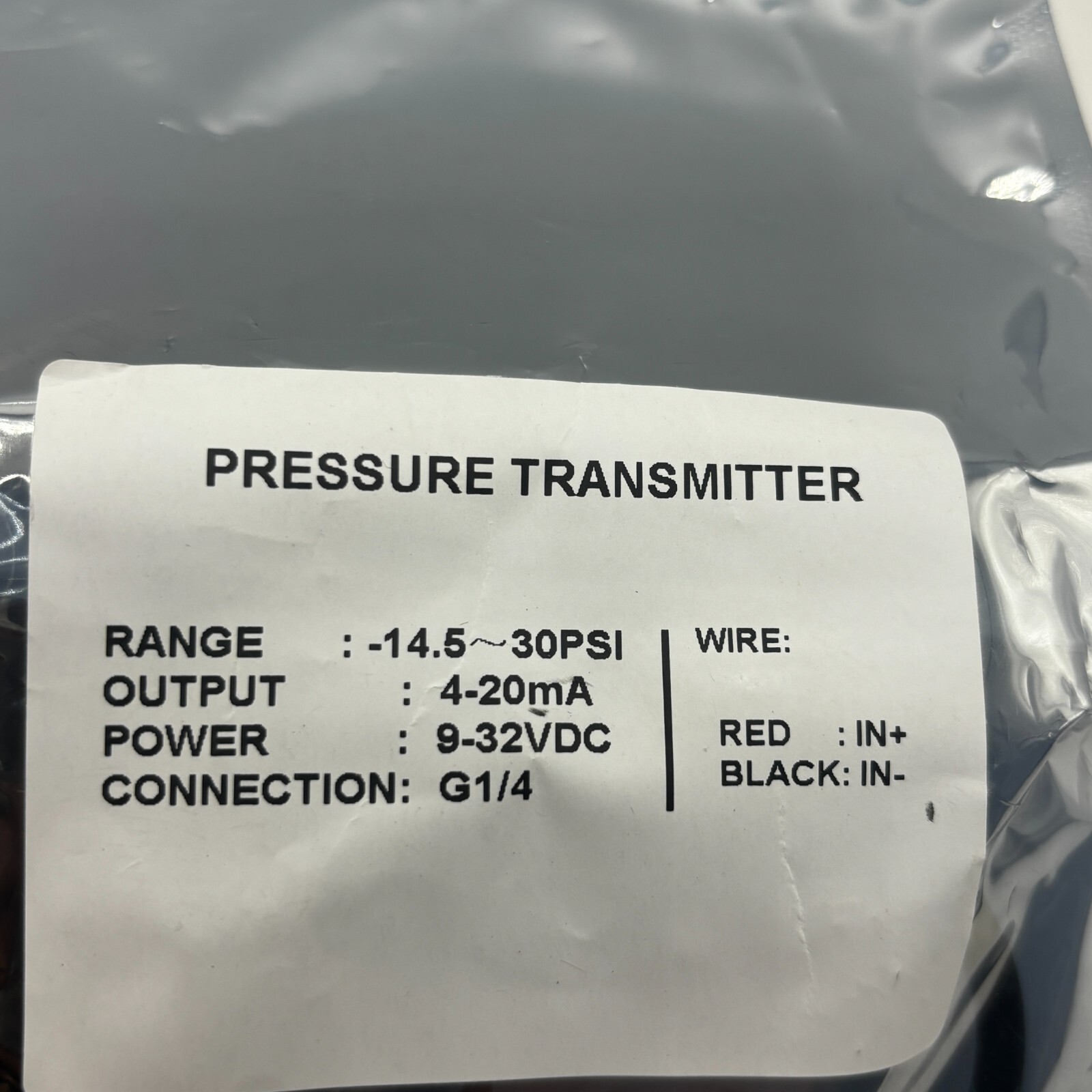 Pressure Transmitter Pressure Transducer 4-20mA G1/4 9-32VDC 14.5-30PSI NEW ⭐