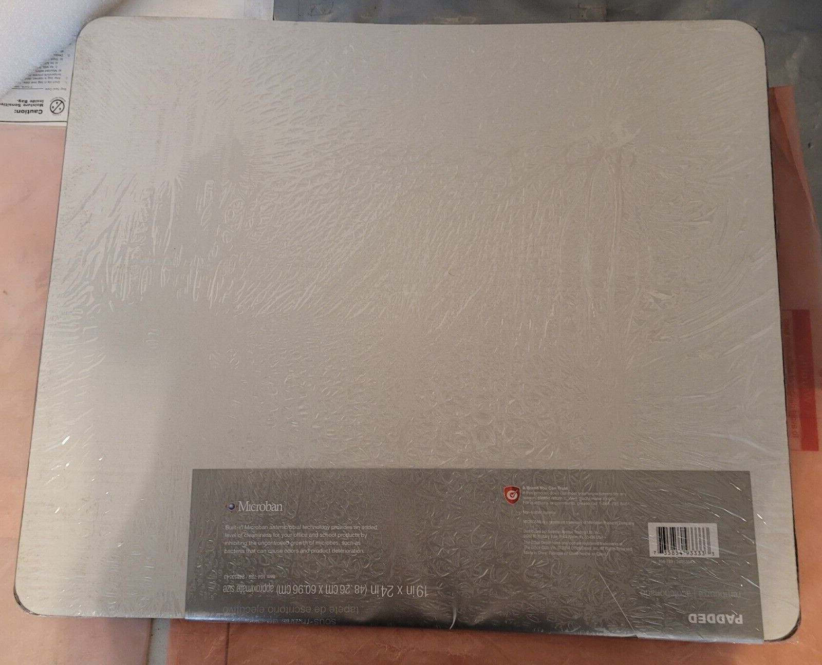 Lot of 4 Office Depot Microban 19 In X 24 In Padded Executive Desk Pad 4138-4-1