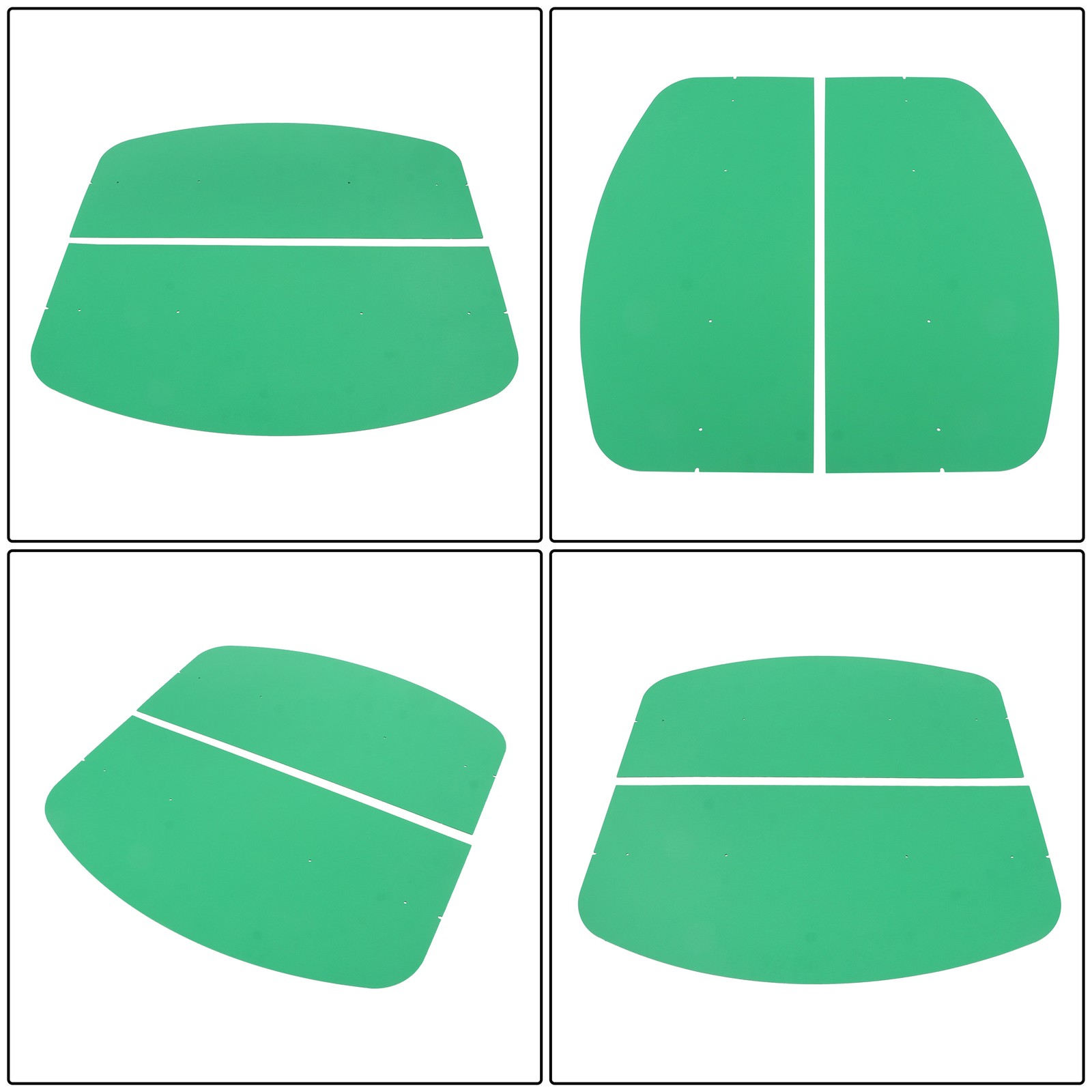 52″ X 52″ For John Deere 2″ x 2″ or 2″ x 3″ ROPS Tuff Top Tractor Canopy Green
