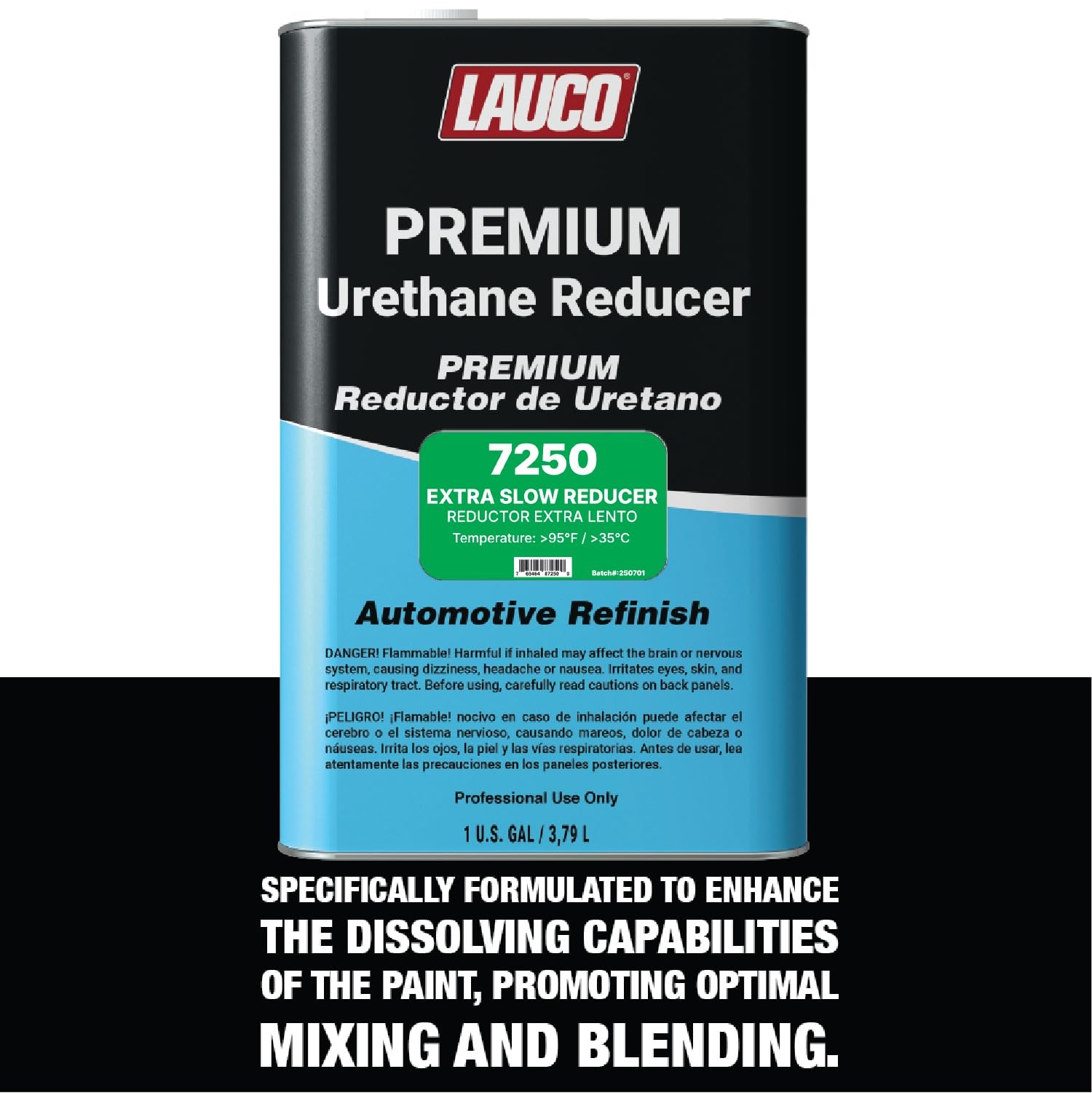 LAUCO Extra Slow Urethane Grade Reducer (7250), 1 Gallon, 95°F – for