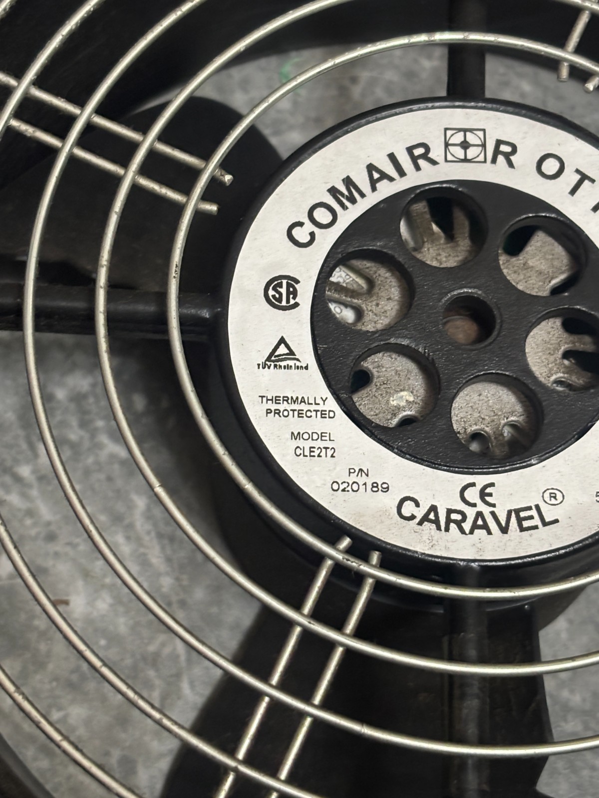 Comair Rotron 020189 Caravel Fan CLE2T2 with guard
