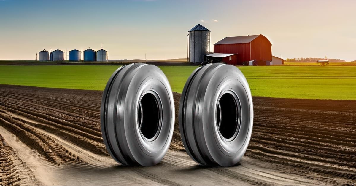 TWO- 600-16 TRACTOR TIRES Heavy Duty 600 16 6.00-16 RIB DISC WAGON
