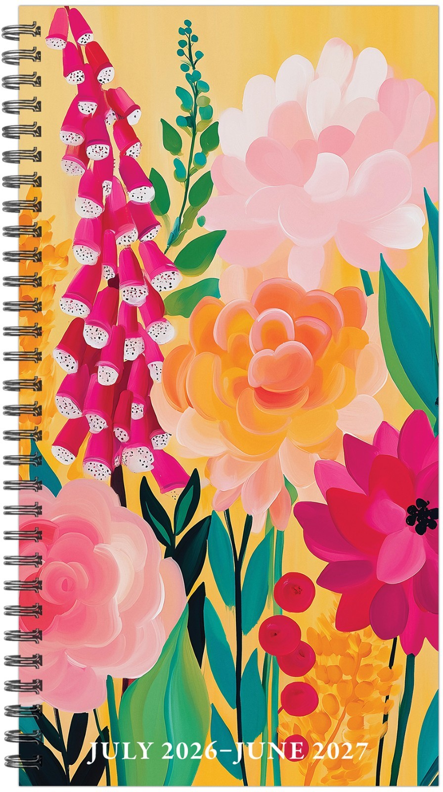 Wild Garden Glow AY July 2026 – June 2027 3.5″ x 6.5″ Softcover Weekly Planner