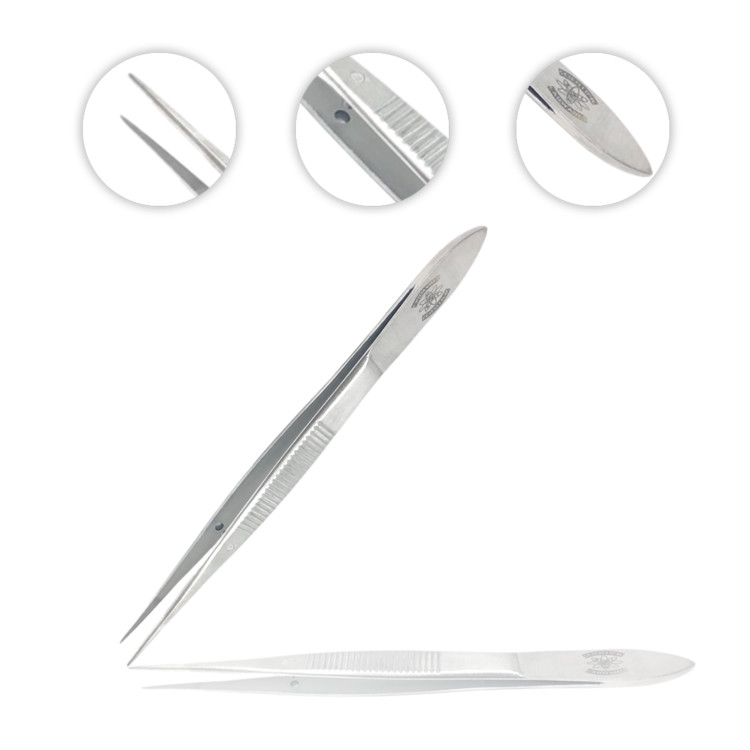 Labware Stainless Steel General Purpose Lab Tweezer/Forceps with Fine Point 4.5″
