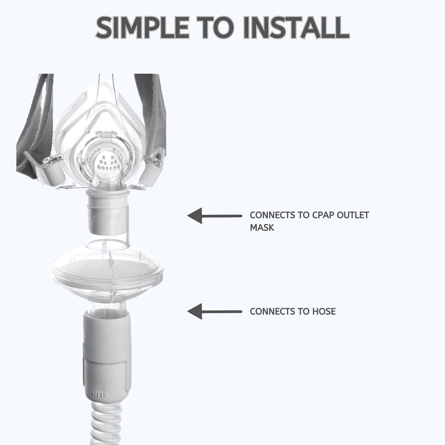 Nispira in-line Outlet Bacteria Filter for CPAP/BiPAP Machine 25mm /22 mm Size