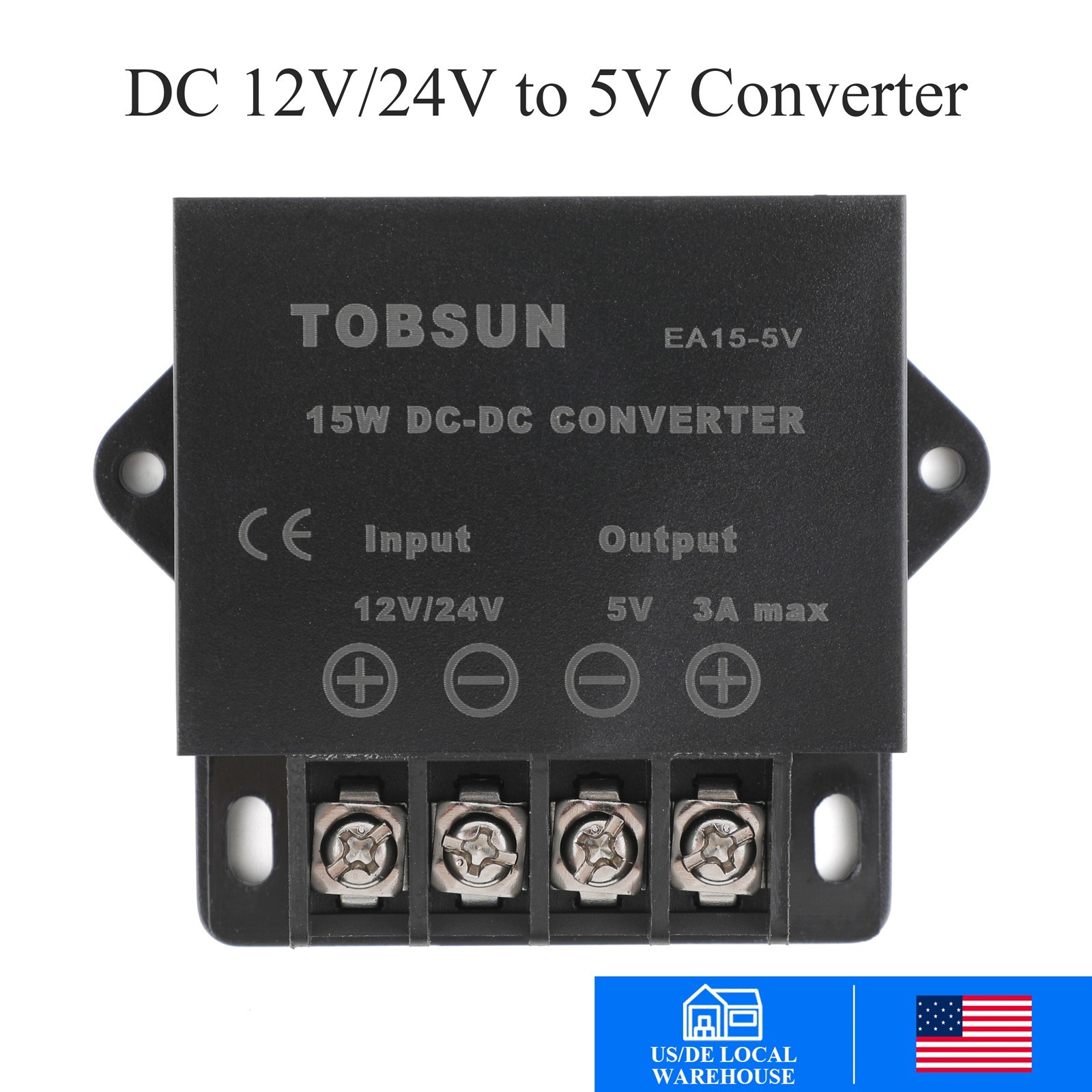 DC 12V/24V to 5V 5A/15A Step Down Converter Buck Regulator Voltage Transformer