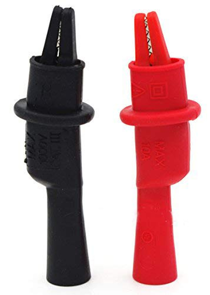 AC15 Insulated Test Probe Push on Alligator Clips Crocodile Clamps Use for Test