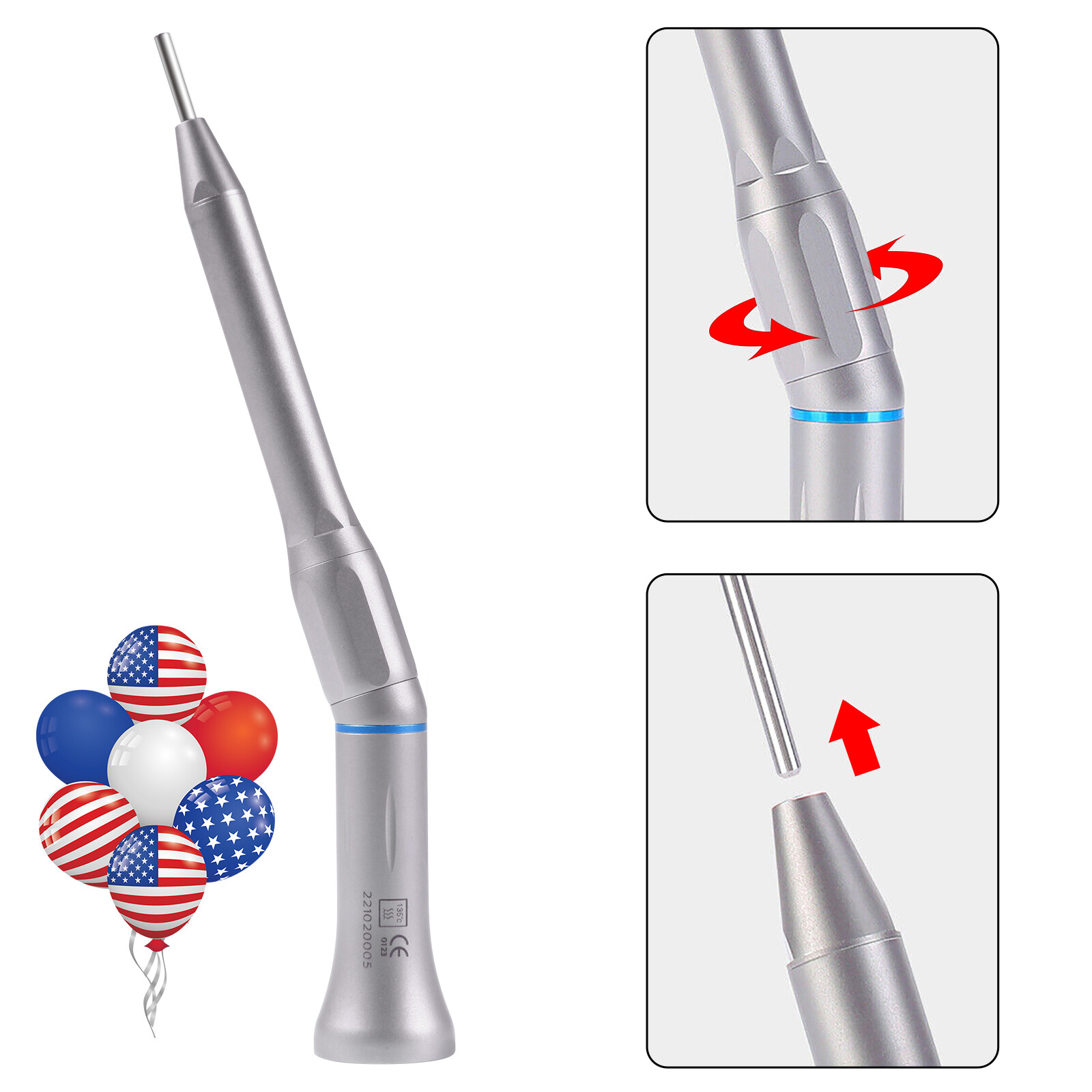 LED Fiber Optic Yabangbang E-generator Dental Handpiece High Speed 4/2Hole -CN