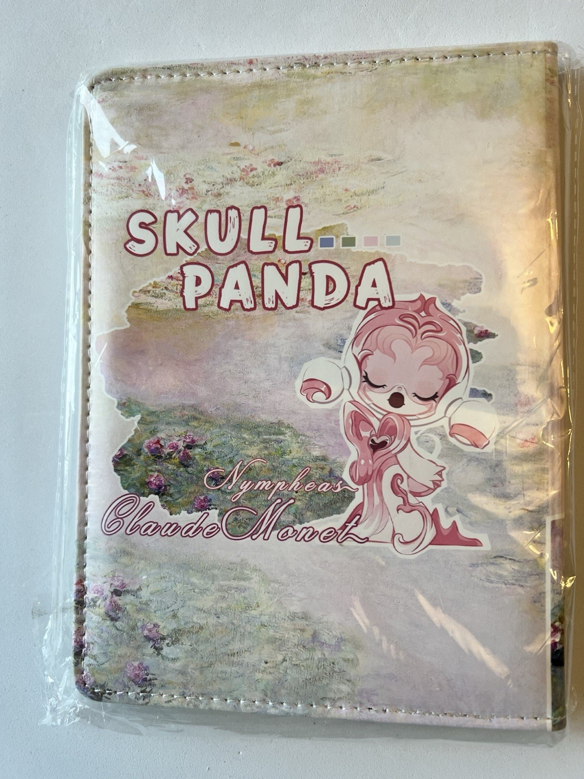 Pop Mart Skull Panda x Claude Monet Hardcover Notebook Journal Water Lilies New