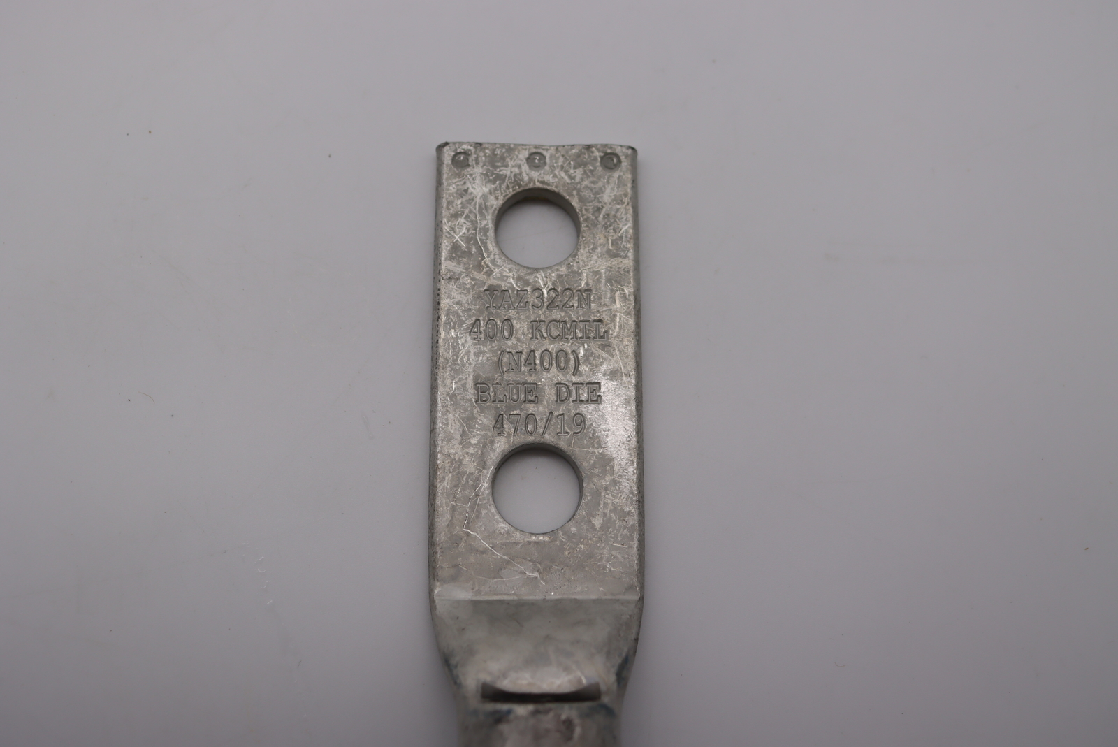 Burndy HYLUG 2 Hole Compression Lug 400 kcmil 1/2 in. Stud Size 5.81in YAZ322N