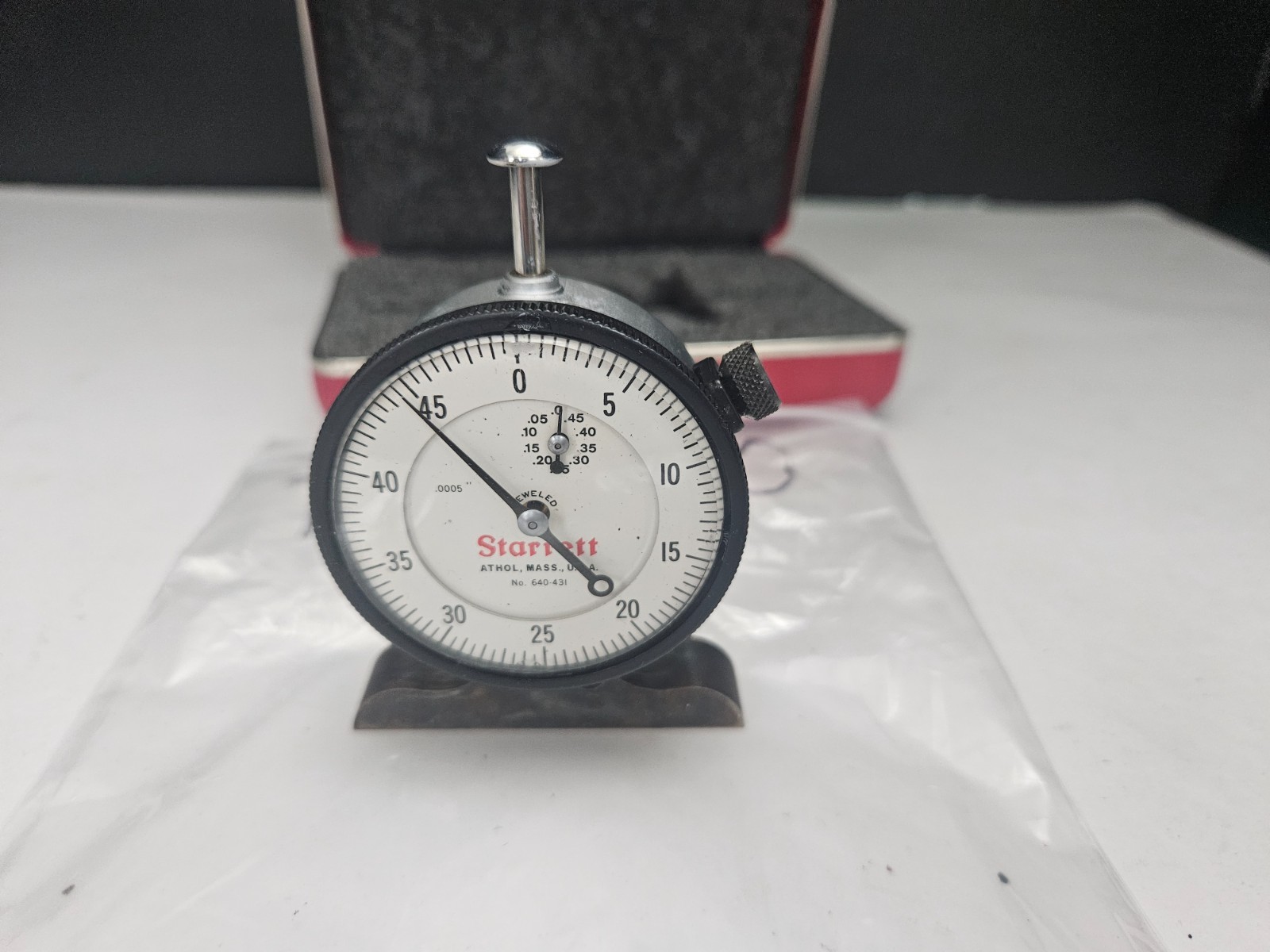 STARRETT #640-431 .0005″ DIAL DEPTH GAGE 0-.500″ USA (TL3500)