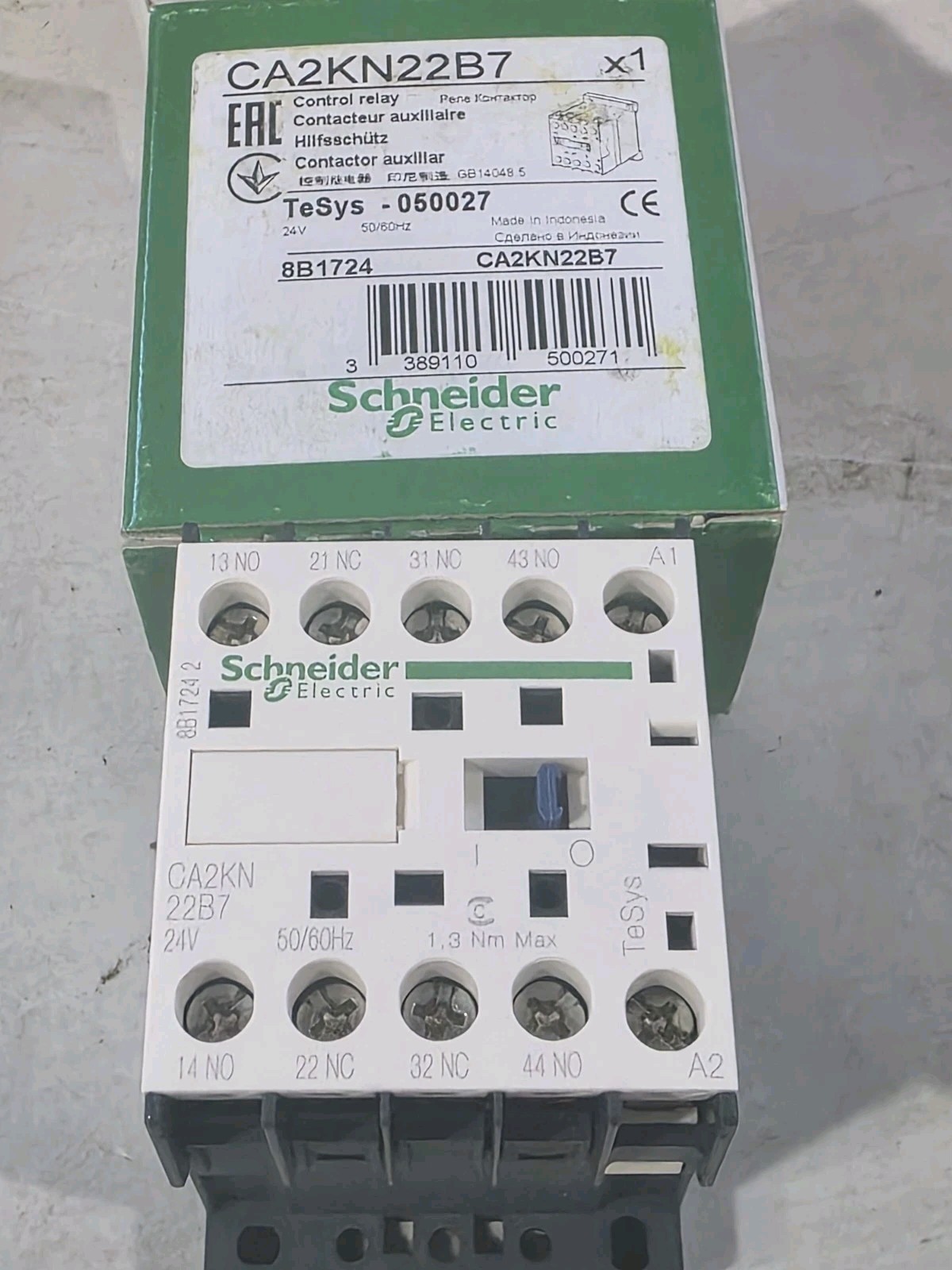 1PCS NEW CA2KN22B7 AC24V 2NO2NC Intermediate relay Schneider