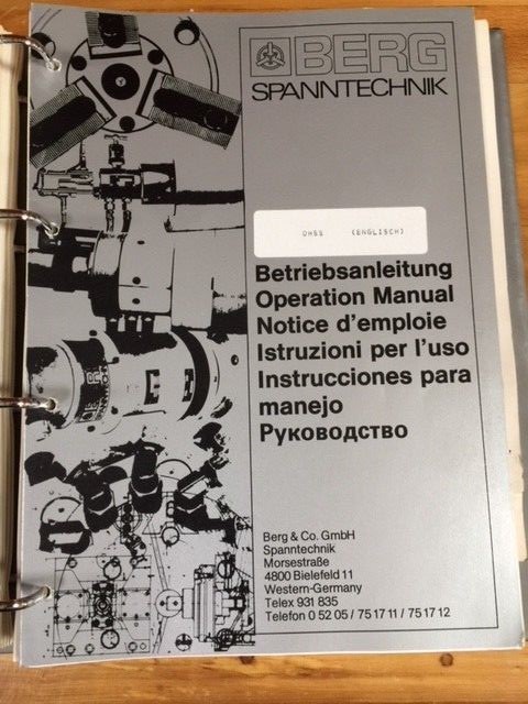 Gildemeister Geschaftsbereich N.E.F, Operating Instructions for N.E.F. CT40