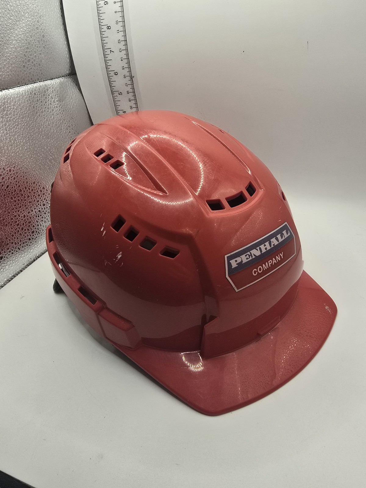 BOLT Red Type 2 Class C Front Brim Vented Safety Helmet with IMPACT-ARMOR Liner
