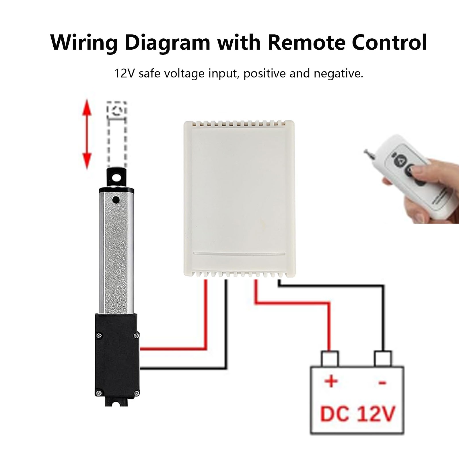 Micro Mini Electric Linear Actuator 10mm 100mm Force 1.5-42.3lbs 12V Fast 6»/s