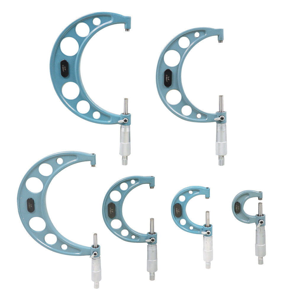 6Pcs Set 0.0001″ Precision Outside Micrometer 0-6″ Carbide Standards Set