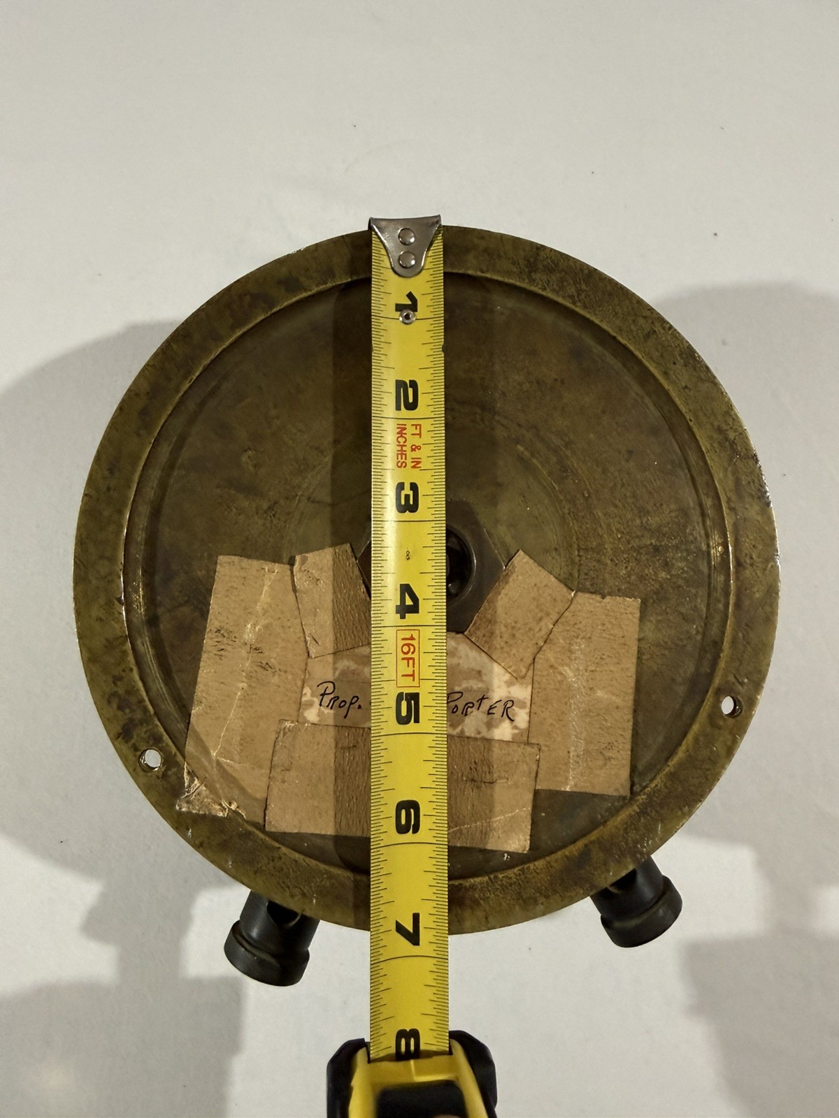 Antique Norton Ammeter No. 1615 – Brass Industrial Electrical Gauge CT
