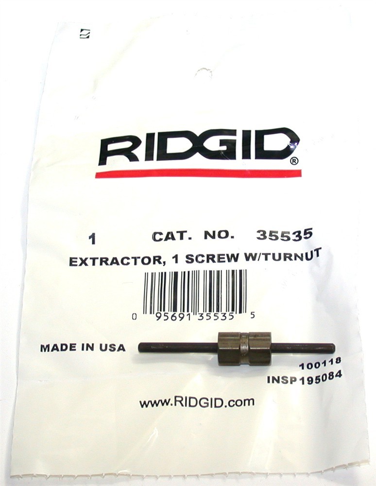 Rigid 35535 1/4″ screw extractor for screw size: 1/8 in 2-5/16 in OAL Made in US