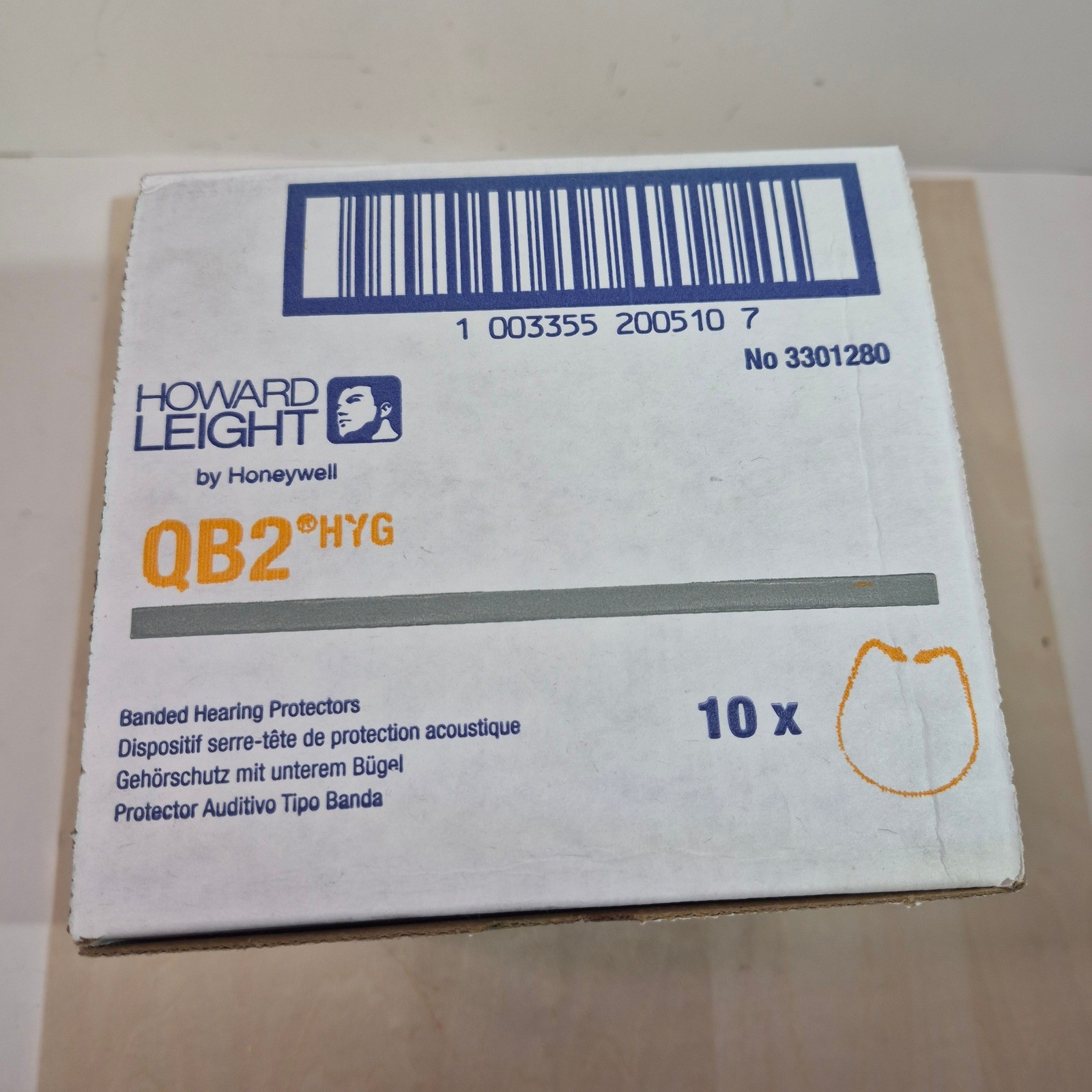 Howard Leight QB2 HYG Banded Hearing Protectors 10 Pair Honeywell 3301280 NRR 25