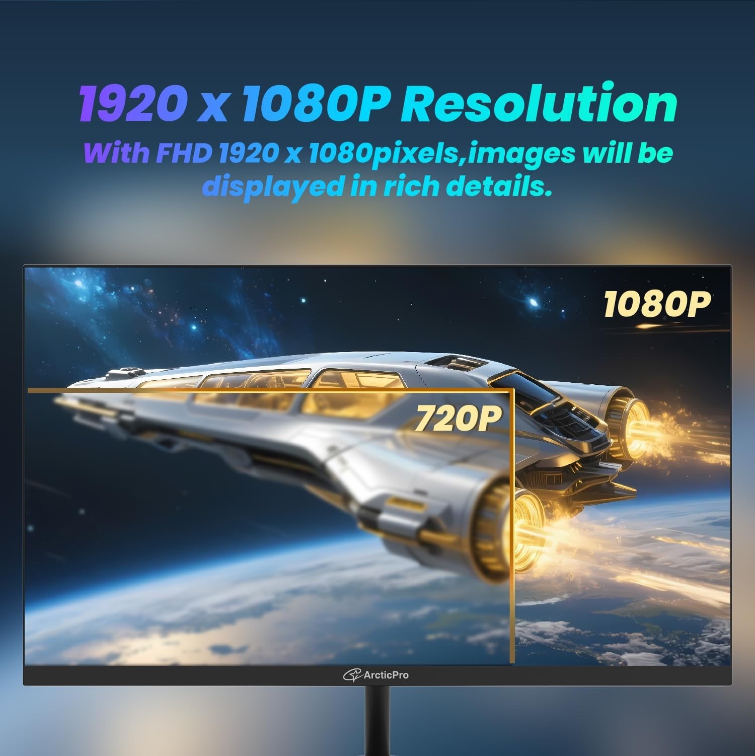 ArcticPro 22 inch 100Hz Monitor, Full HD (1920 x 1080p) Computer Monitor, 105…