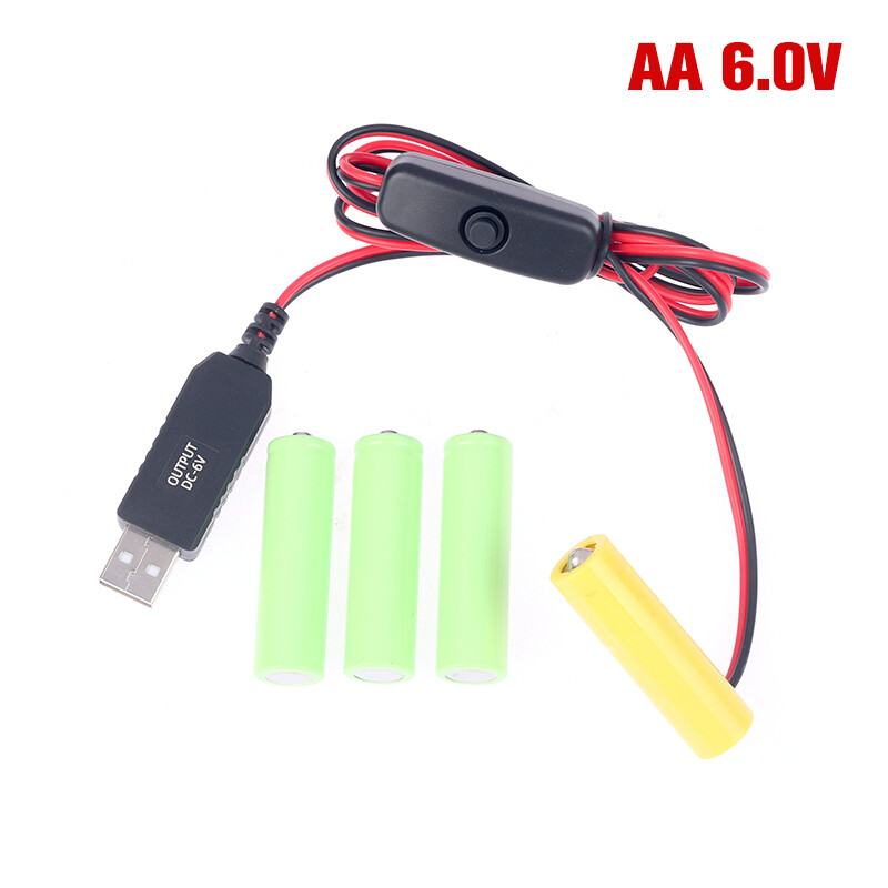 2X AAA Eliminator Cable Dummy-Battery Power Cord Replacement For 3V/4.5V/6V NEW