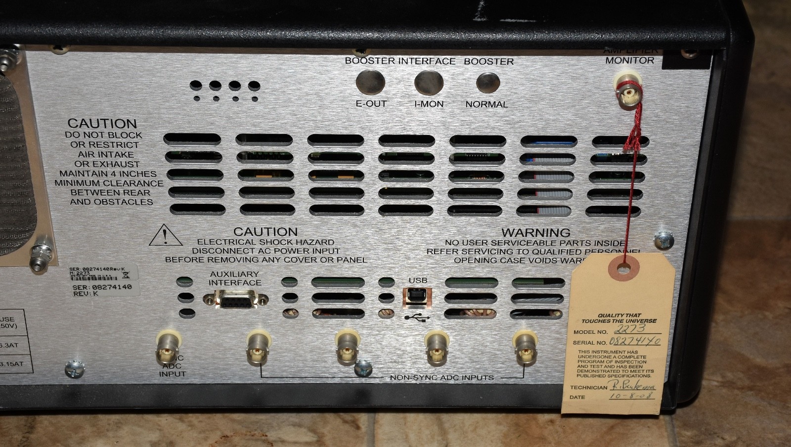 Princeton Applied Research PARSTAT 2273 Electrochemical System Potentiostat