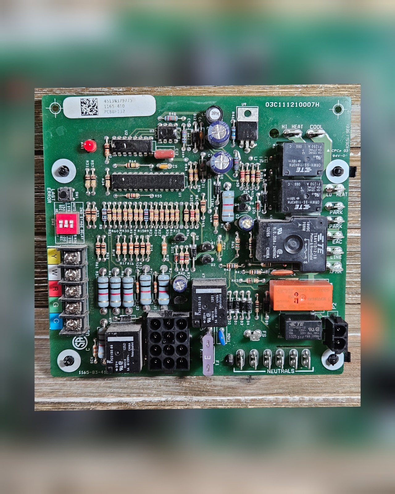 Goodman PCBBF132 OEM Furnace Control Circuit Board 1165-410