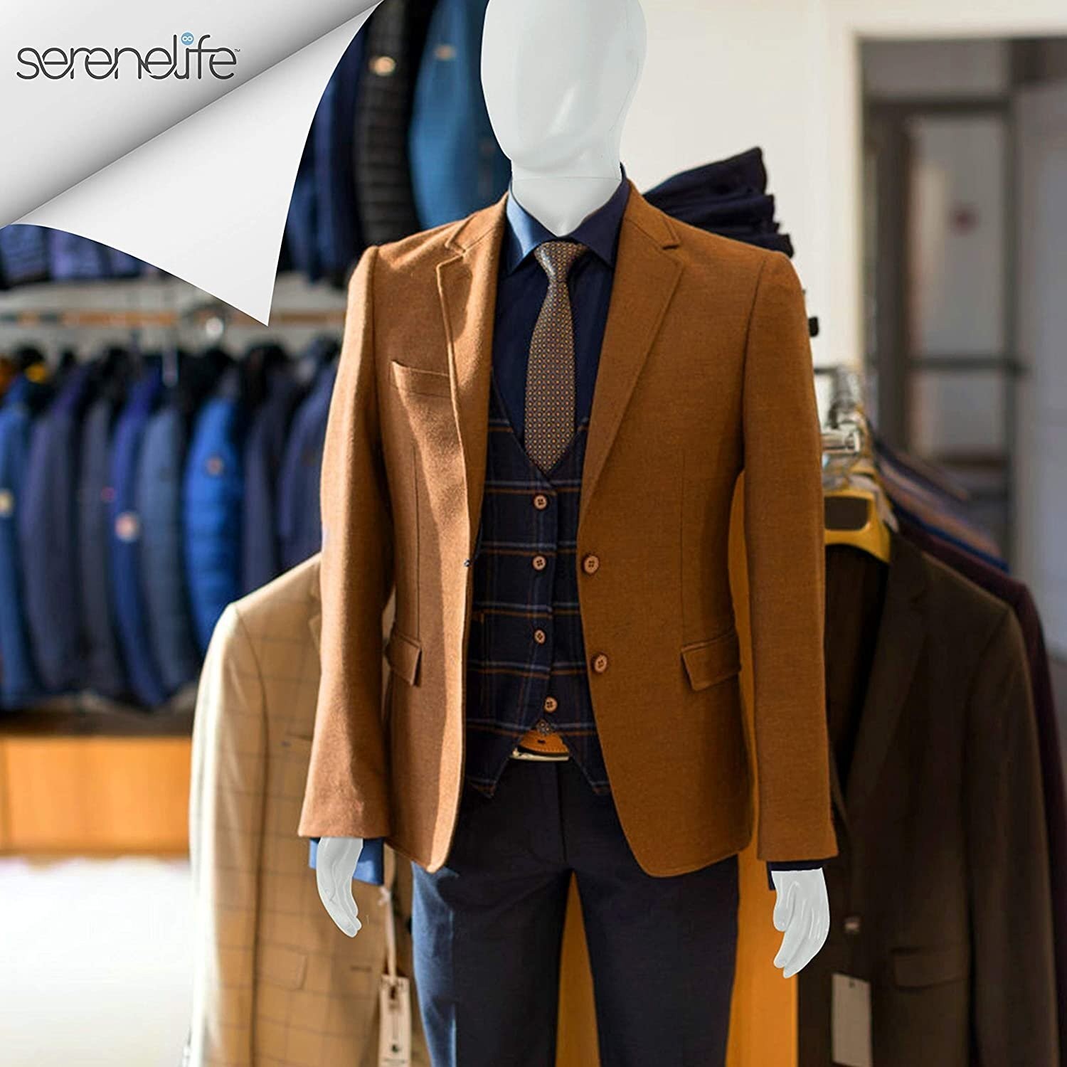 SereneLife Male Mannequin Full Body Torso Dress Form 73”/