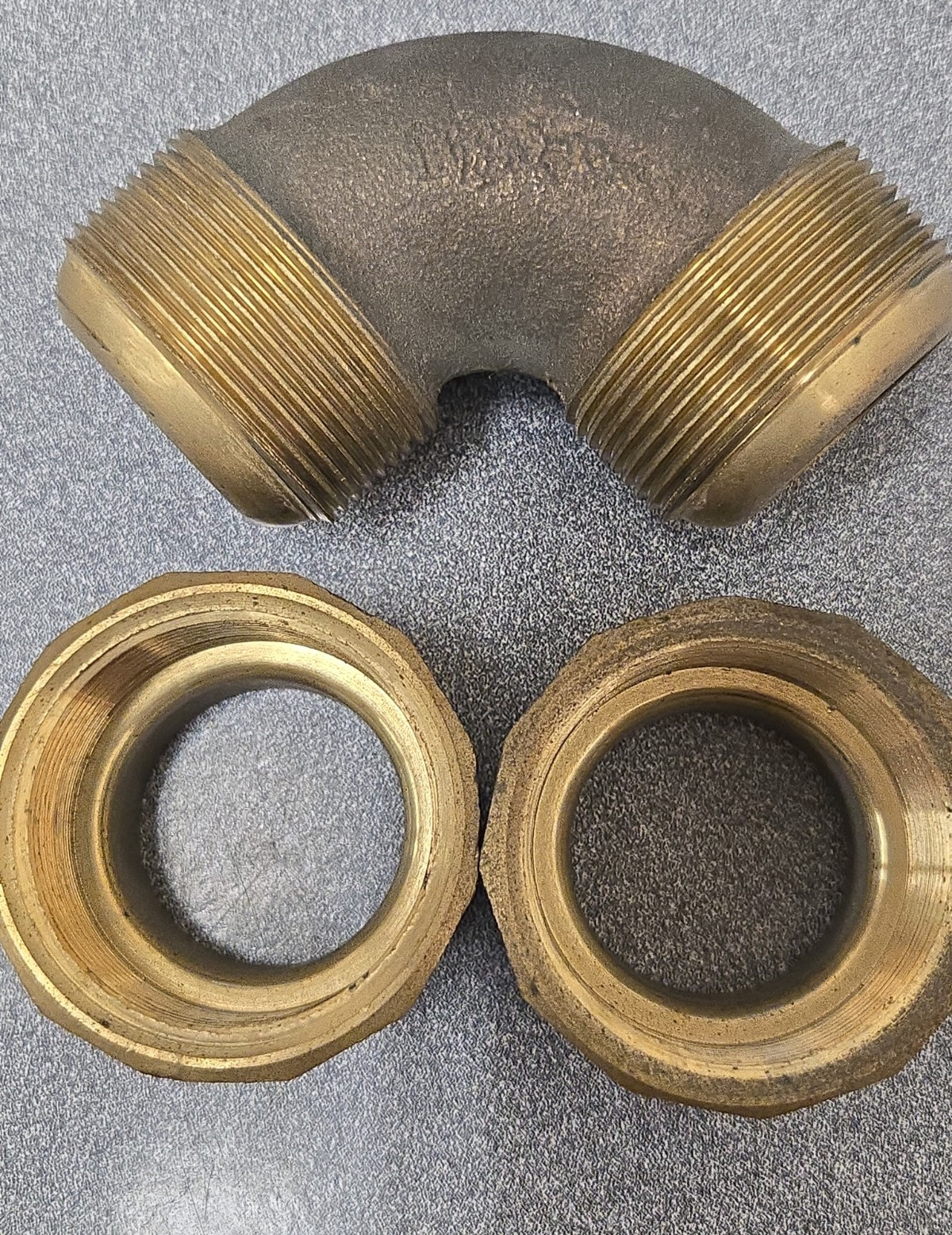 LEGEND (313-316NL) 1-1/4″ CAST BRONZE HAMMER FLARE 90 DEGREE ELBOW **LEAD FREE**