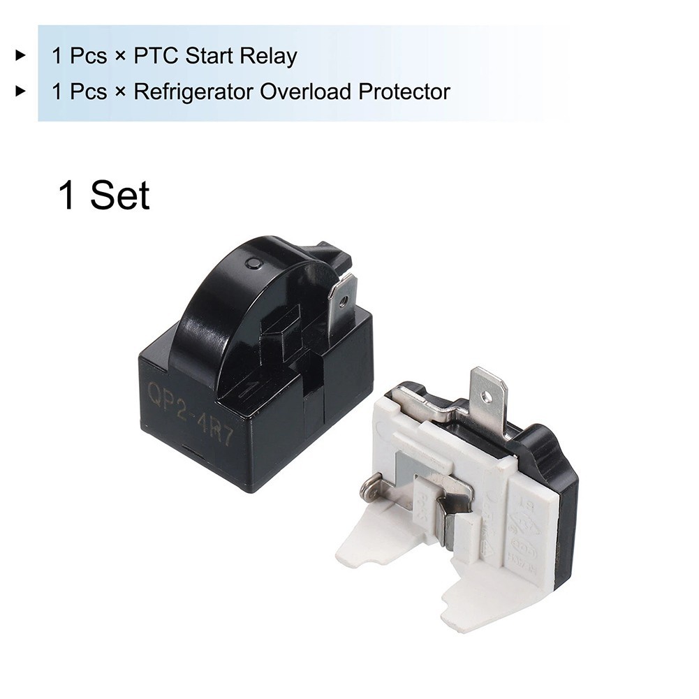 1/2HP Refrigerator PTC Starter Relay 1 Pin 4.7 Ohm with Overload Protection
