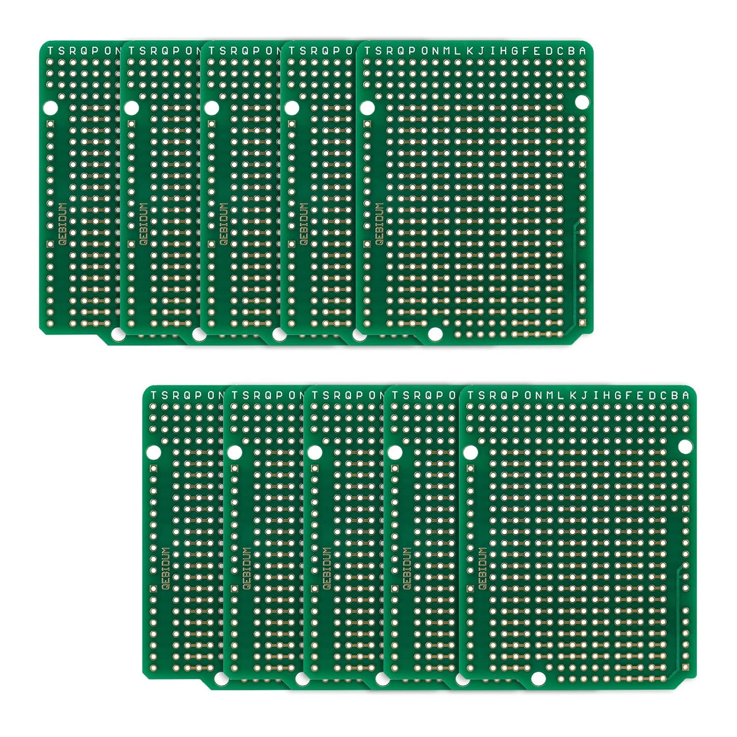 Double-Sided PCB Prototype Board for Arduino UNO R3 – 10 Pack