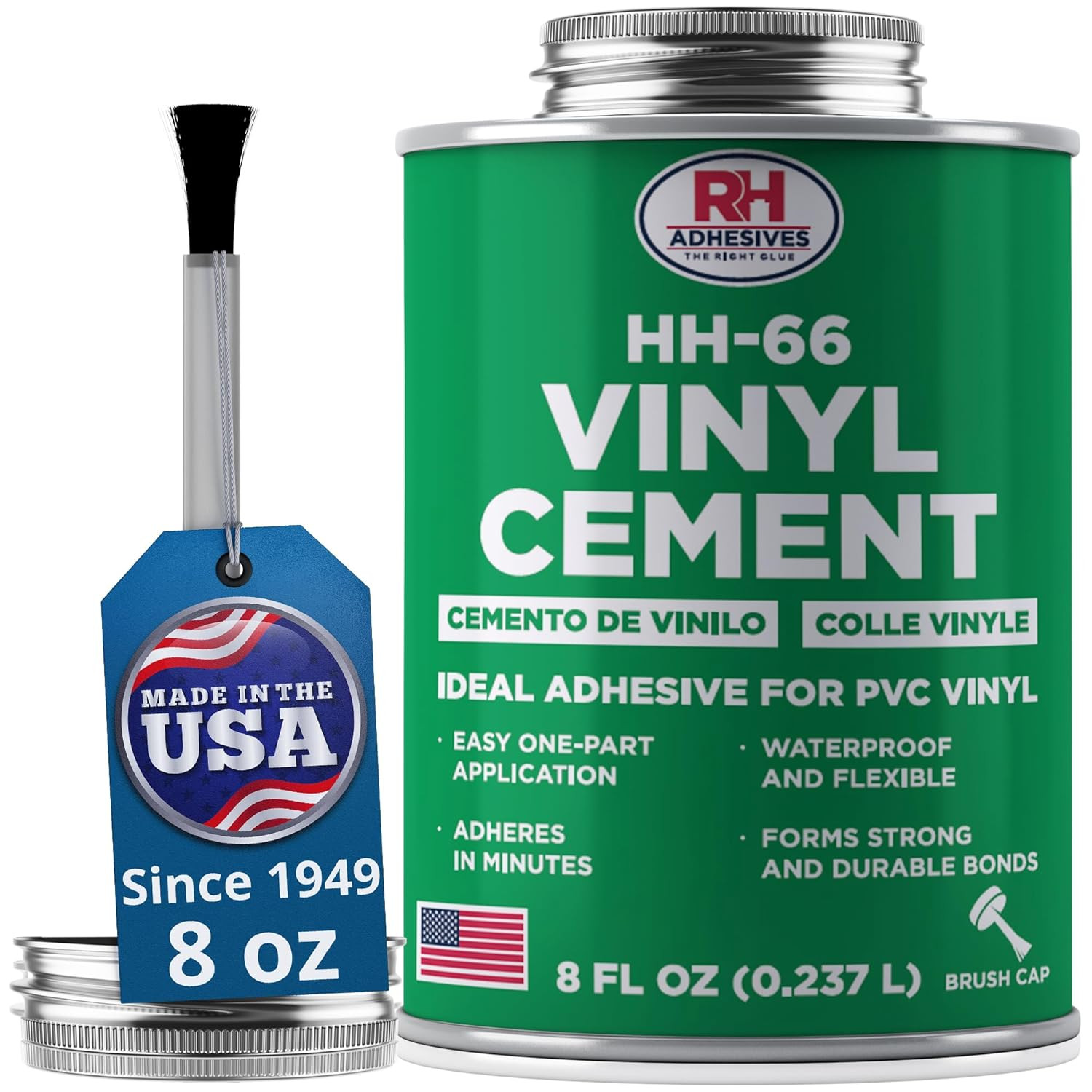 HH-66 Vinyl Cement 8 Oz – Vinyl Adhesive, Cement Glue, Industrial Contact Cement