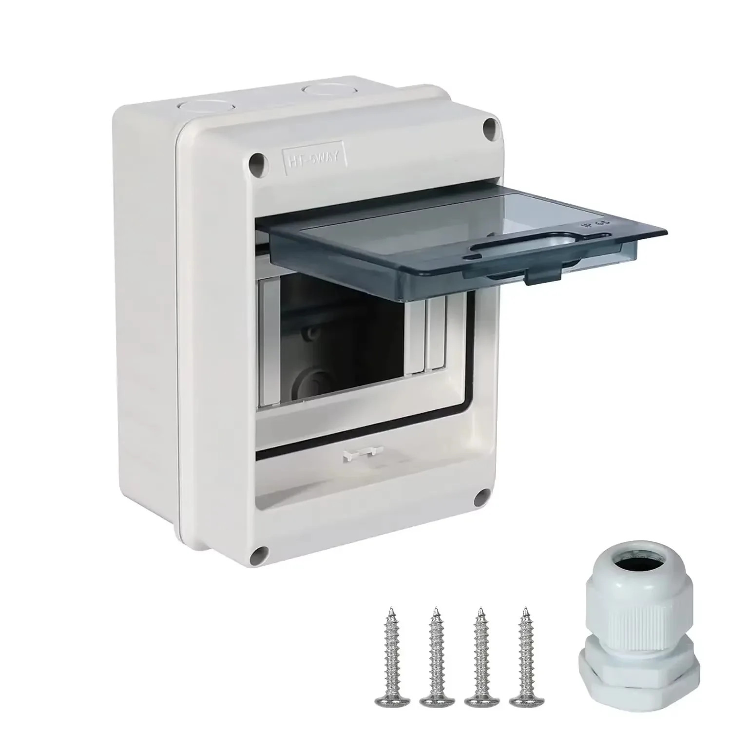 Distribution Box HT Series Junction Box PC Plastic IP65 Waterproof Fuse Boxes wi