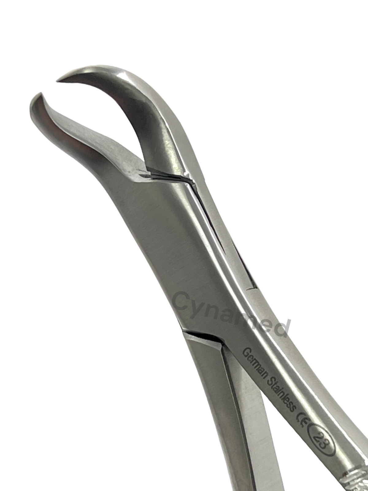 GERMAN STAINLESS DENTAL TOOTH EXTRACTING FORCEPS # 23 COW HORN LOWER MOLAR