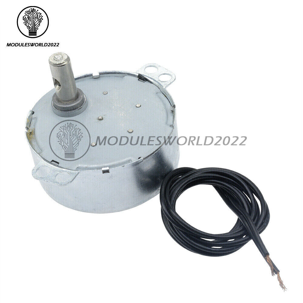 TYC-50 AC12V/110V/220V Synchronous Motor 2.5/3/5/6RPM 4W 50/60Hz For Microwave