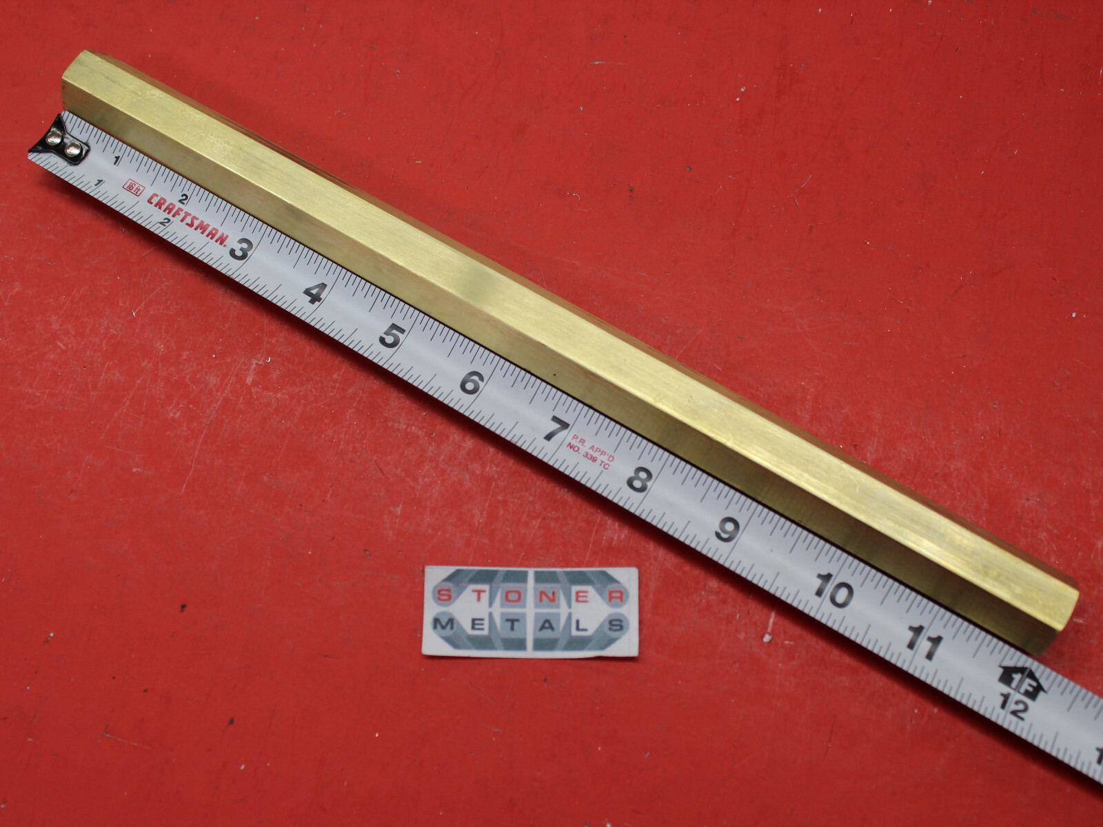 2 Pieces 3/4″ C360 BRASS HEX BAR 12″ long New Lathe Bar Stock 1/2 Hard