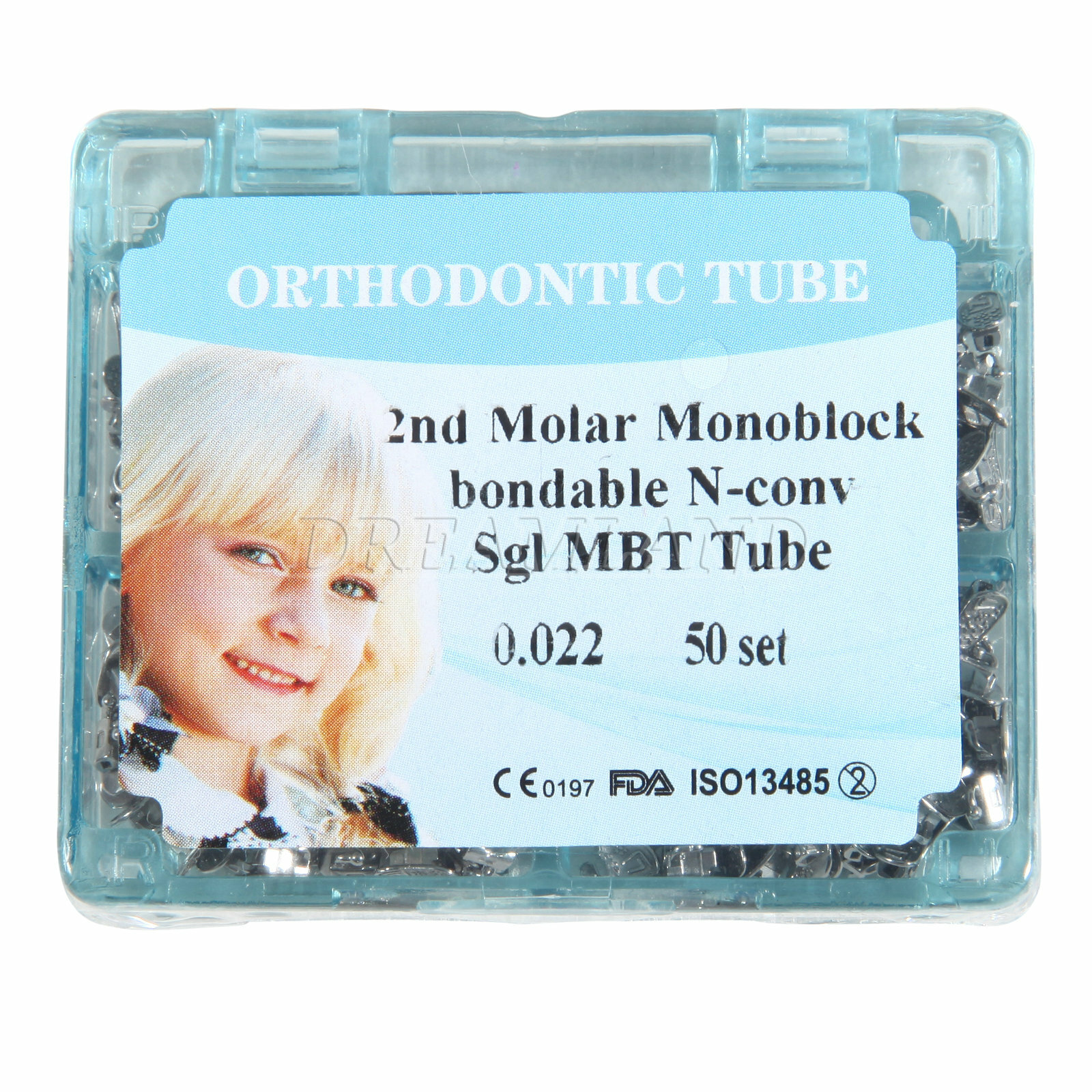 10 PACKS Dental Orthodontic Monoblock Buccal Tubes 022 2nd Molar MBT Tube FDA