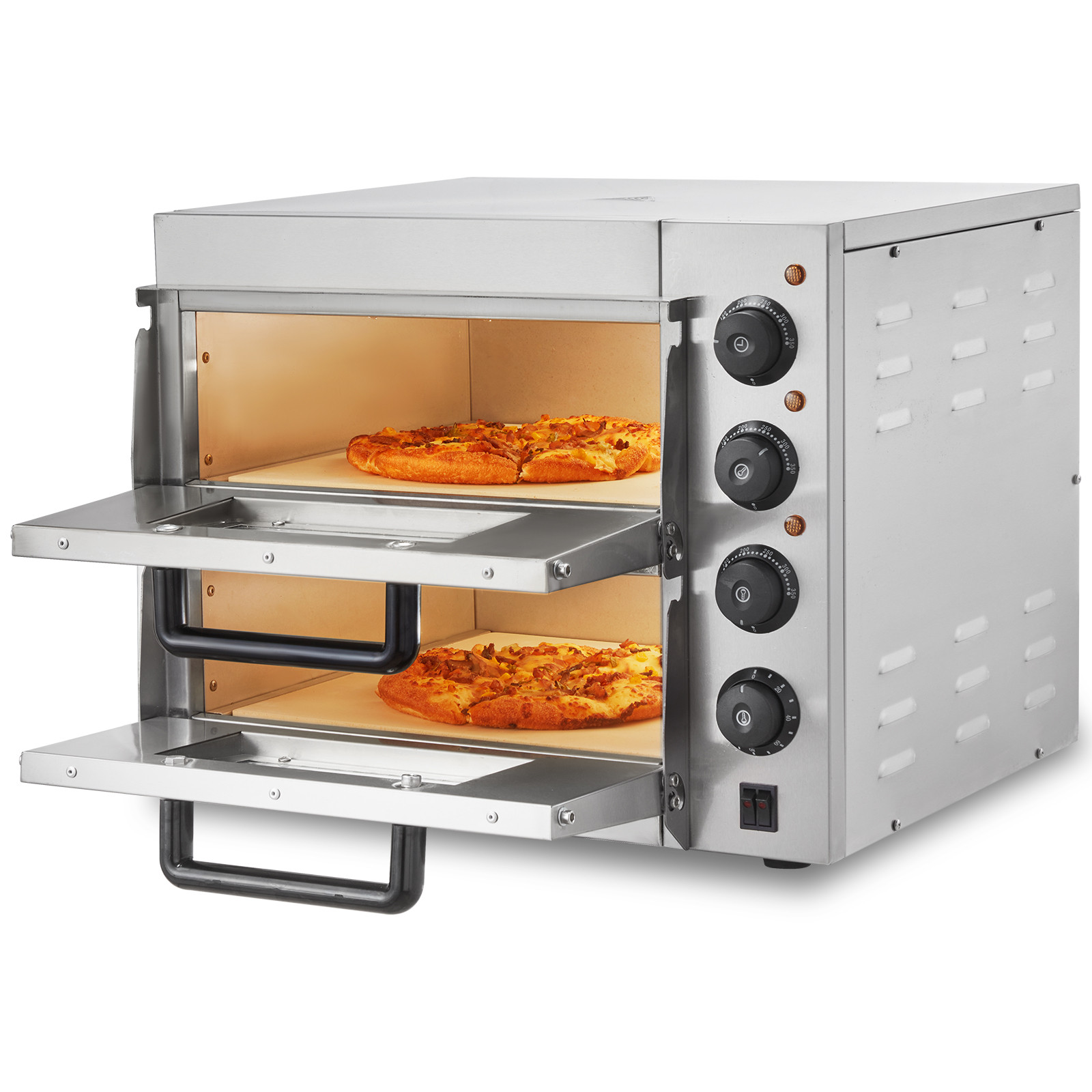 VEVOR Commercial Countertop Pizza Oven Electric Pizza Oven for 14″ Pizza Indoor
