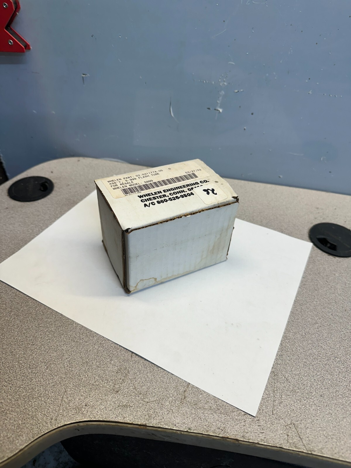 WHELEN S-999 STROBE BEACON FLASH TUBE 02-0311774-00, NEW FREE SHIPPING