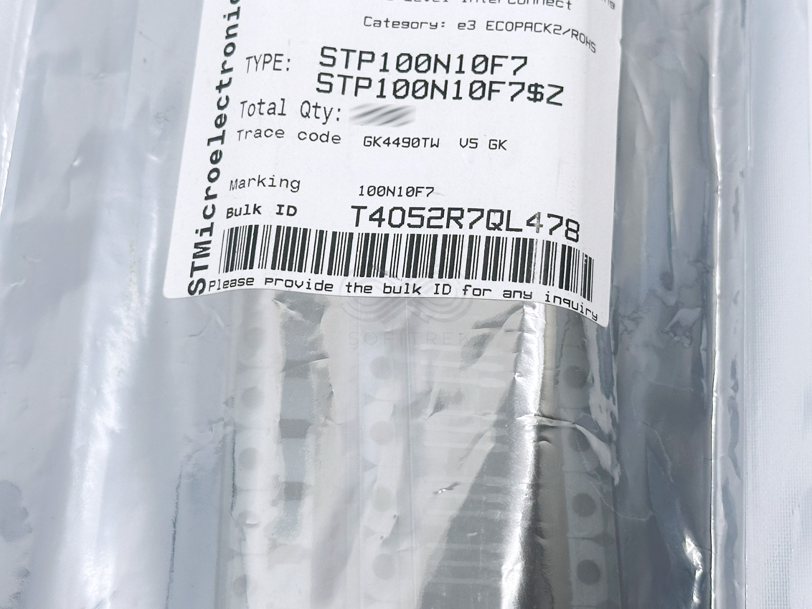 5PCS STP100N10F7 100N10F7 ST N-Ch MOSFET 100V 80A 150W 8mOhm TO-220