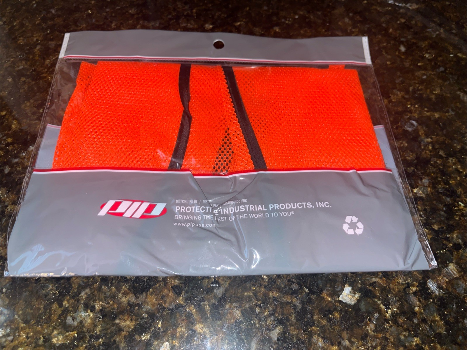 19 NEW PIP Hi-Visibility Orange Safety Vest, Mesh, One Size NON-ANSI 300-0800-OR