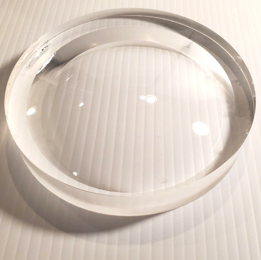 Barium Fluoride BaF2 Glass Concave Convex Optics 127mm Lens New 2nd Quality