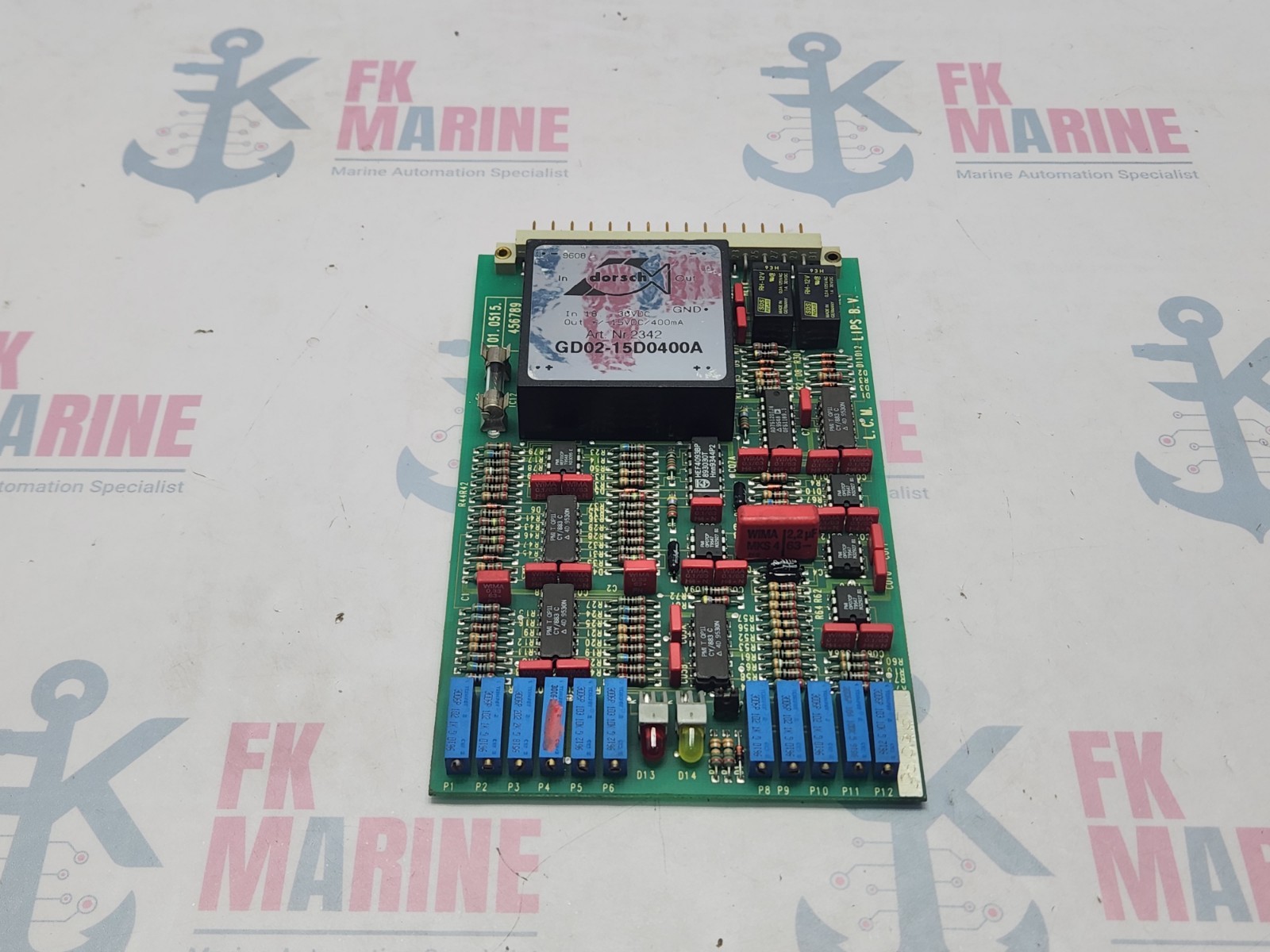 LIPS BV 800.0515.X A L.C.M. PCB WITH CARD HOLDER