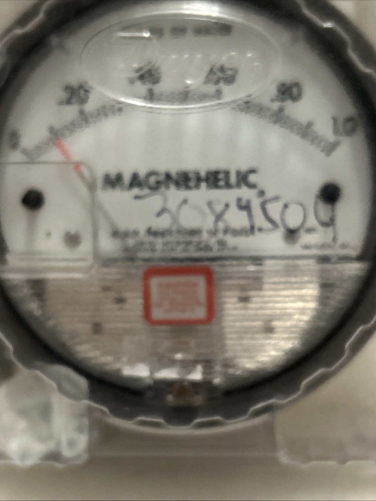 Dwyer Magnehelic 2100, W44Y, Water Pressure Gage 0-1.0, Inches Of Water