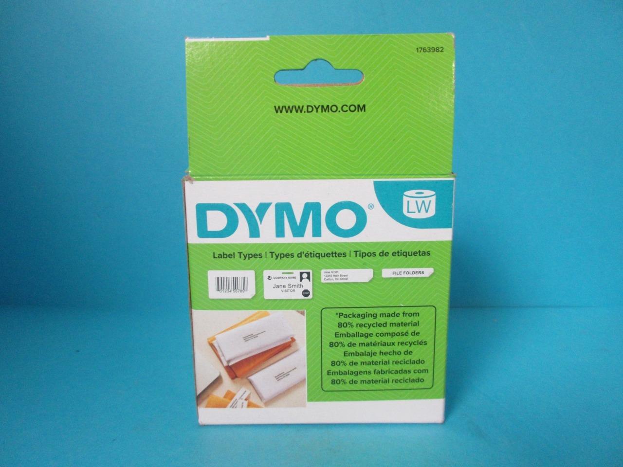 DYMO LabelWriter Shipping Labels 2 5/16 x 4 White 250 Labels/Roll 1763982