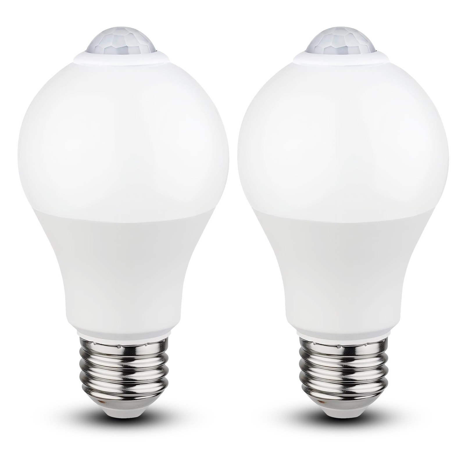 Motion Sensor Light Bulbs – 9W (60W Equivalent) E26 A19 Pir 5000k