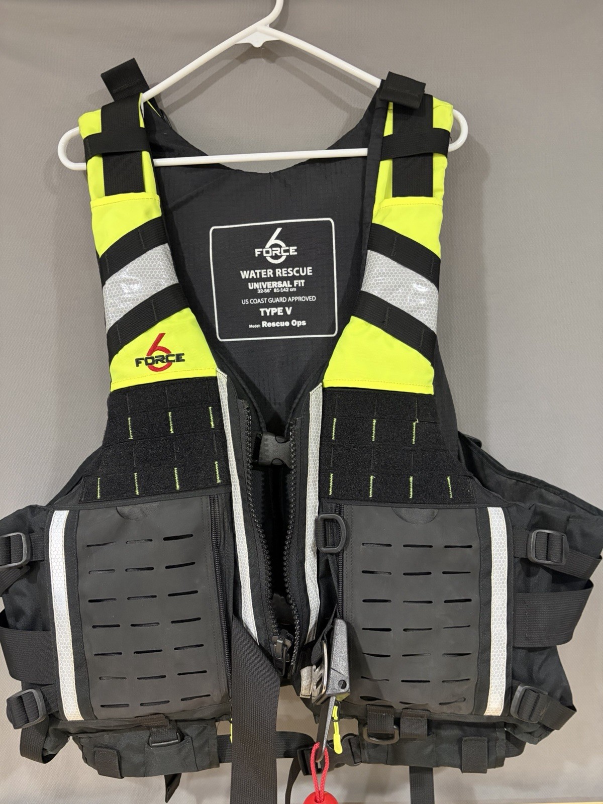 FORCE6 RESCUE OPS PFD Life Jacket Rescue Vest Type 5 Universal Fit THE BEST Nice