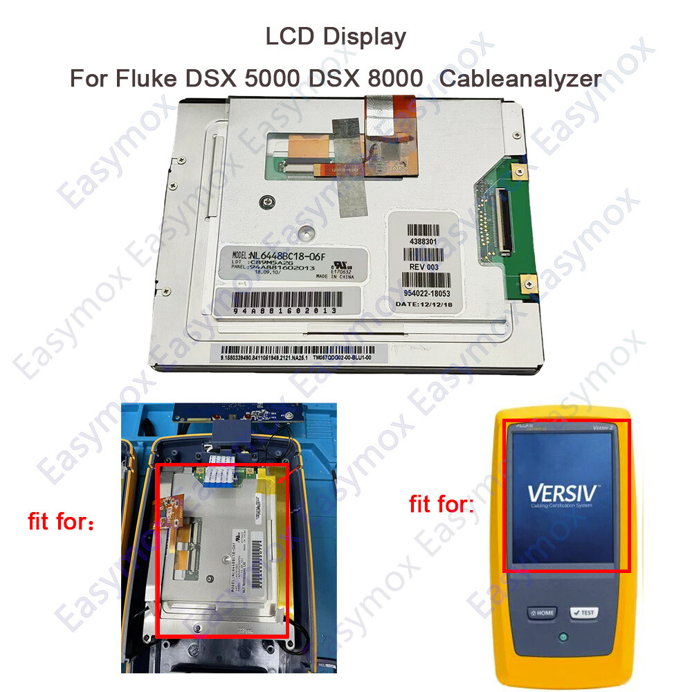 Used LCD Screen Display Touch Screen For Fluke Networks DSX-5000 DSX-8000