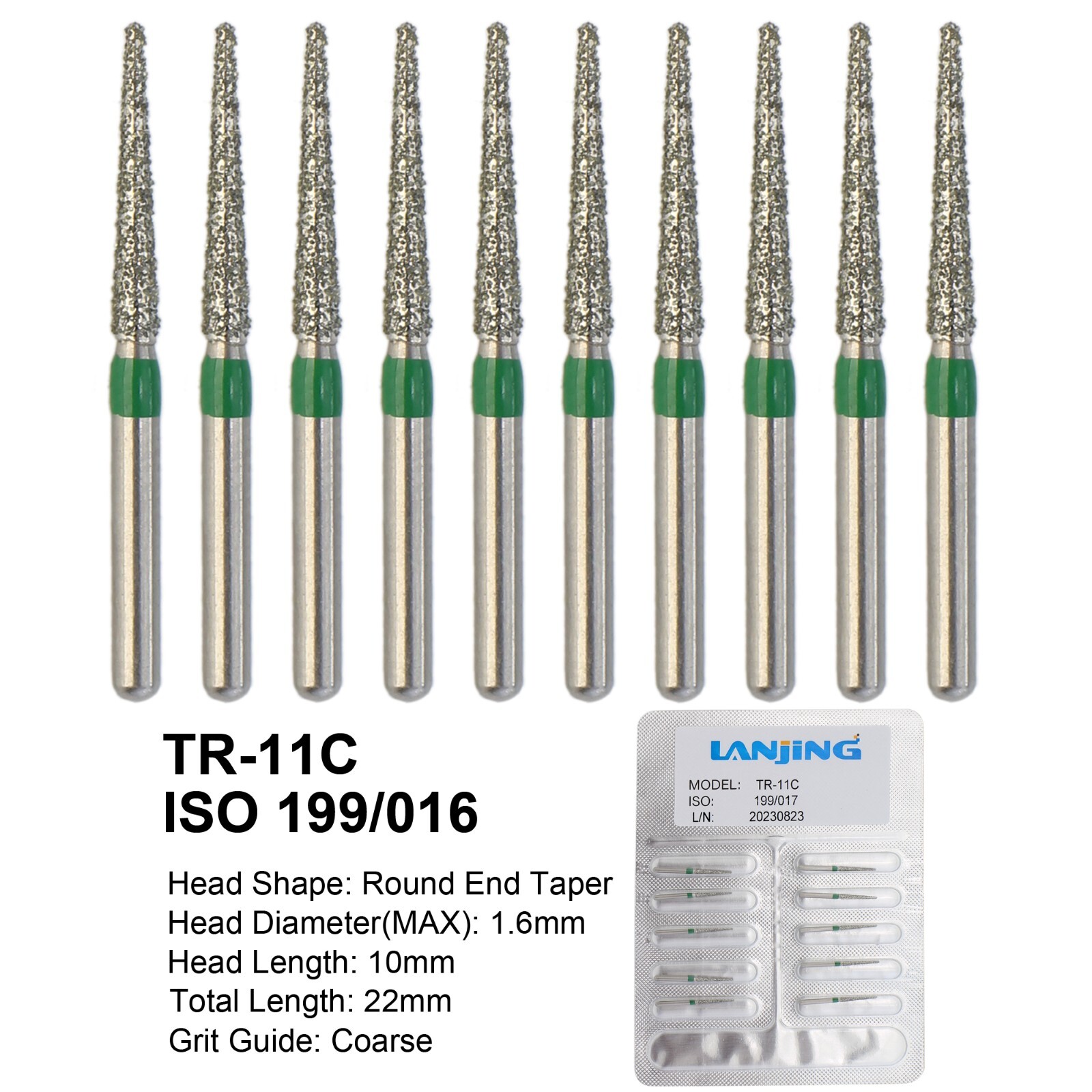 Dental Diamond Burs FG Round End Taper 856 850 Football 368/023 379 High Speed