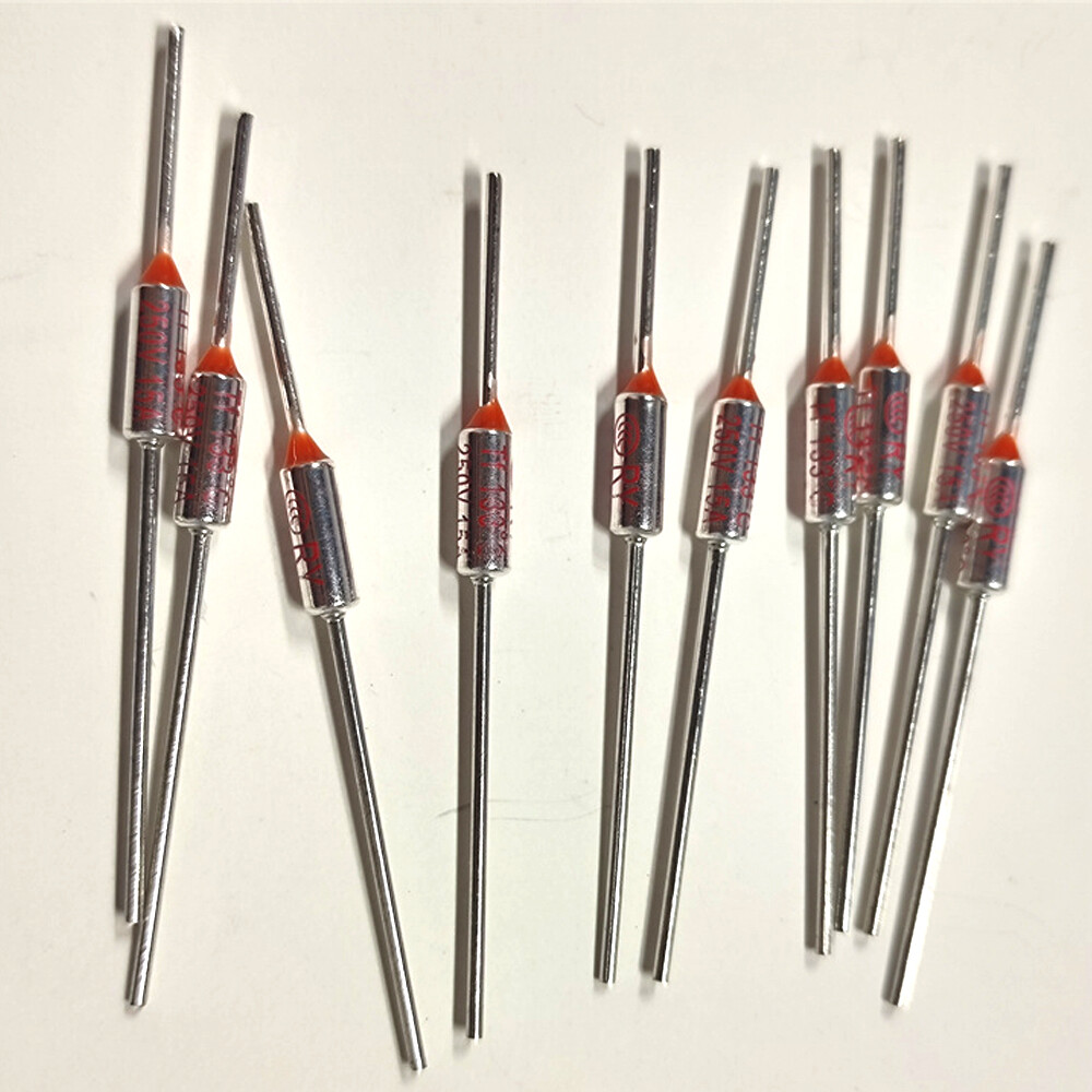 10pcs 15A AC 250V Fuses Thermal Fuse 133°C 133 Degree TF Cutoff Cut-off New